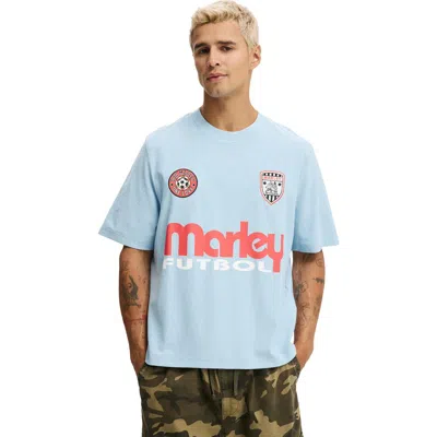 Cotton On Cropped Fit Music T-shirt In Blue