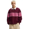 Cotton On Cropped Fit Rugby Polo In Burgundy