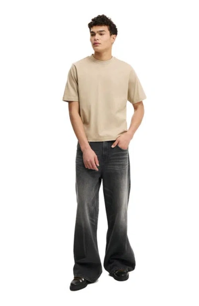 Cotton On Cropped Fit T-shirt In Black