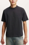 Cotton On Cropped Fit T-shirt In Washed Black