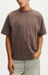 Cotton On Cropped Fit T-shirt In Washed Chocolate