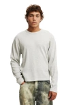 Cotton On Cropped Fit Textured Long Sleeve In White