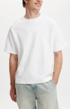 Cotton On Men's Cropped T-shirt In White Texture