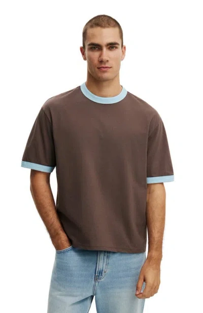 Cotton On Cropped Fit T-shirt In Brown