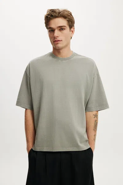 Cotton On Cropped Fit T-shirt In Slate Stone Wash