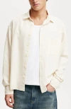 COTTON ON CROPPED OXFORD LONG SLEEVE SHIRT