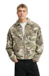 Cotton On Cropped Worker Jacket In Gray