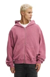 Cotton On Cropped Zip Up Hoodie In Pink