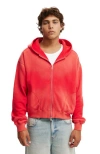 Cotton On Cropped Zip Up Hoodie In Poppy - Spray