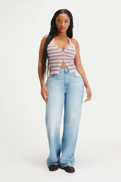 Cotton On Curvy 91 Straight Jean In Blue