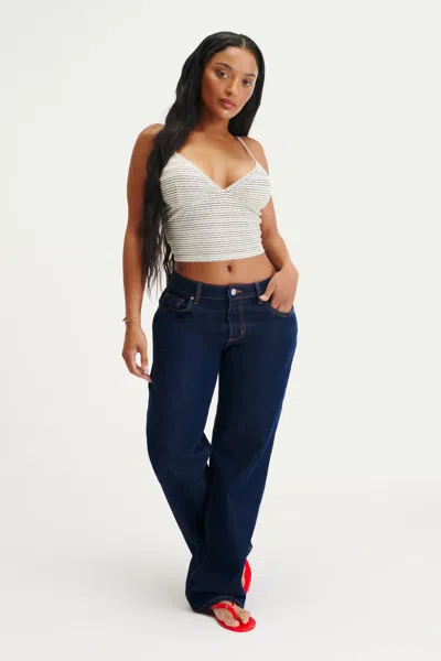 Cotton On Curvy Low Rise Straight Jean In Blue