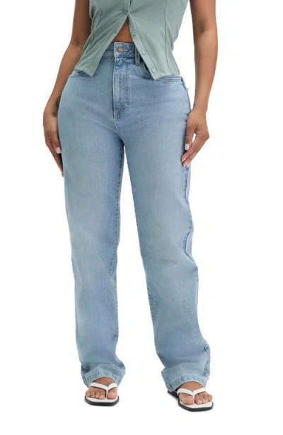 Cotton On Curvy Stretch Straight Jean In Blue