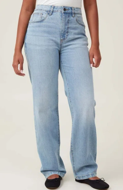 Cotton On Curvy Stretch Straight Jean In Cloud Blue