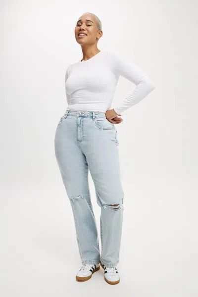 Cotton On Curvy Stretch Straight Jean In White