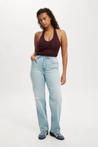 Cotton On Curvy Stretch Straight Jean In Blue