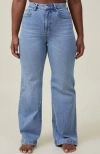 Cotton On Curvy Stretch Wide Jean In Bells Blue