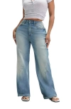 Cotton On Curvy Stretch Wide Jean In Blue