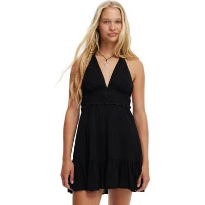 Cotton On Danielle Halter Sundress In Black