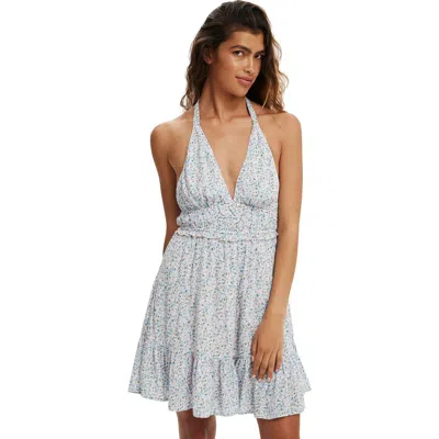 Cotton On Danielle Halter Sundress In Isabelle Floral Pink