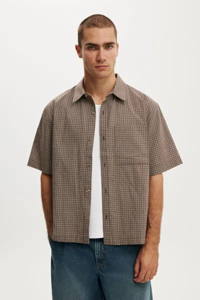 Cotton On Darcy Short Sleeve Shirt In Brown