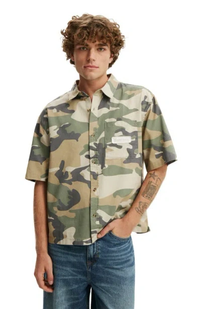 Cotton On Darcy Short Sleeve Shirt In Green