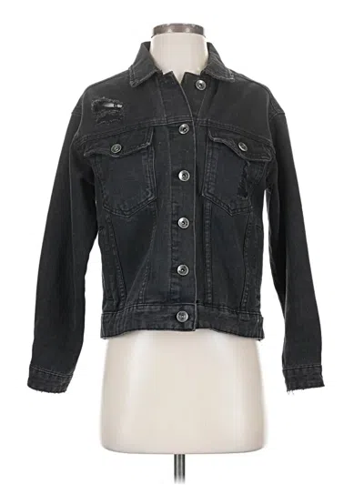 Pre-owned Cotton On Denim Jacket In Black