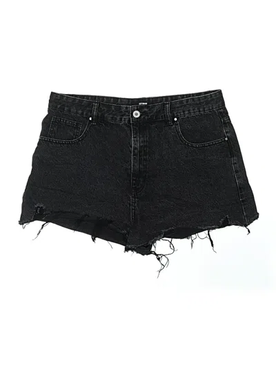 Pre-owned Cotton On Denim Shorts In Black