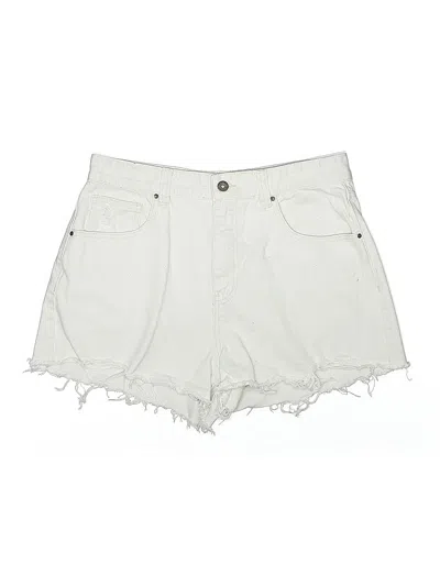 Pre-owned Cotton On Denim Shorts In White