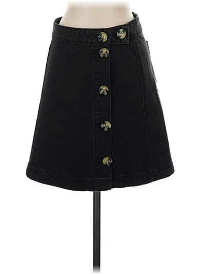 Cotton On Denim Skirt In Black