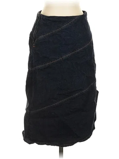 Pre-owned Cotton On Denim Skirt In Black