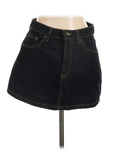 Pre-owned Cotton On Denim Skirt In Black