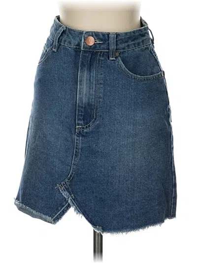 Pre-owned Cotton On Denim Skirt In Blue