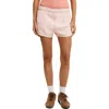 Cotton On Dolphin Hem Micro Mini Short In Peach Spritz Lemon Icing