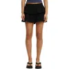 Cotton On Double Pleated Mini Skirt In Black