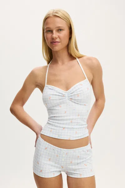 Cotton On Dreamy Soft Ruched Halter Top In White