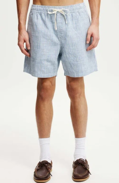 Cotton On Easy Short In Blue 50,50 Stripe