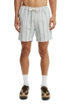 Cotton On Easy Short In Blue Stripe