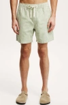 Cotton On Men's Easy Short In Sage Stripe