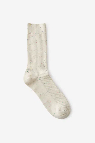 Cotton On Easy Sock In Vintage Bone Fleck