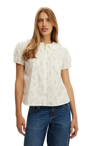 Cotton On Edie Babydoll Shirt In White