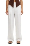 Cotton On Elle Linen Wide Leg Suiting Pant