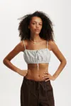 Cotton On Emily Micro Top In Gray