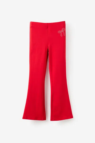 Cotton On Kids' Essential Flare Legging In Red