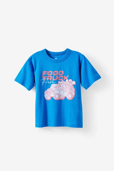 Cotton On Kids' Essentials Graphic Short Sleeve Tee In Blue
