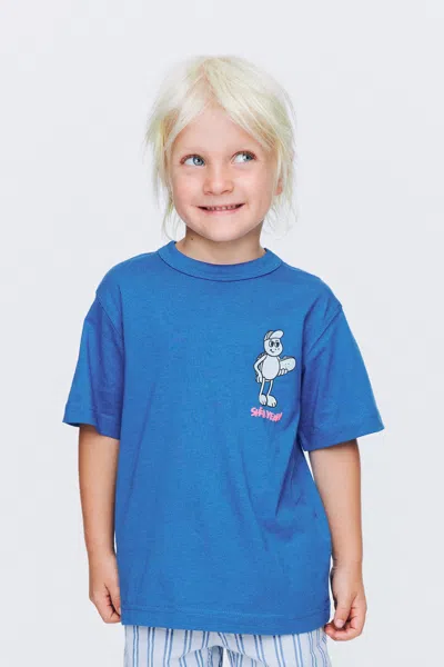 Cotton On Kids' Essentials Graphic Short Sleeve Tee In Blue