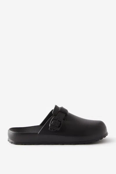 Cotton On Eva Closed Toe Buckle Slide In Black