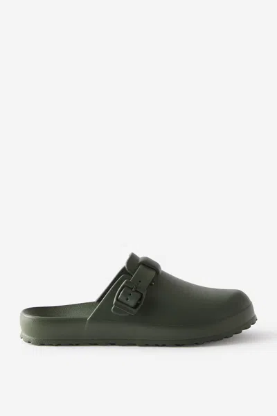 Cotton On Eva Closed Toe Buckle Slide In Green