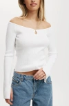 Cotton On Everfine Be My Sweetheart Keyhole Pullover In White