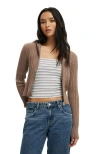 Cotton On Everfine Double Zip Up Hoodie In Brown