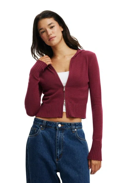 Cotton On Everfine Double Zip Up Hoodie In Purple